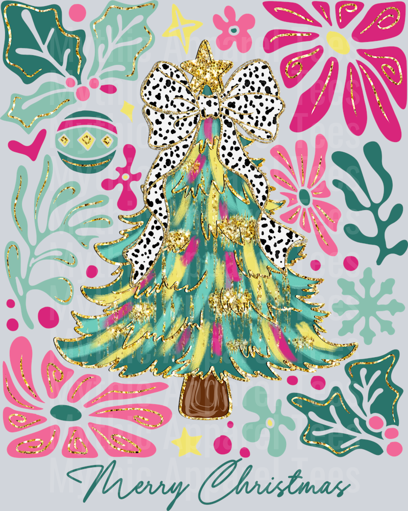 Colorful Coquette Gold Glitter