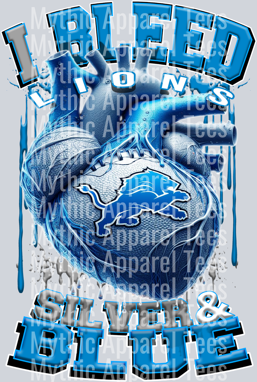 Lions I bleed silver and blue