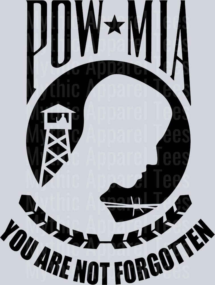 Classic POW MIA You are not forgotten DTF Memorial Day Transfers