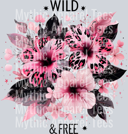 Wild & Free Flower Design - Empowerment Transfers