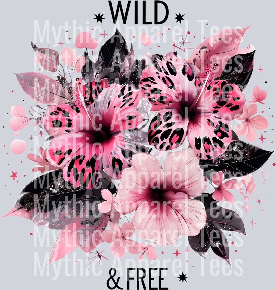 Wild & Free Flower Design - Empowerment Transfers