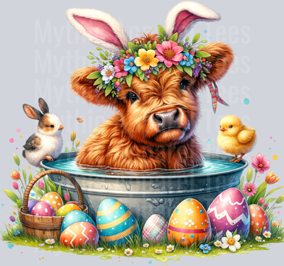 Easter Highland Cow