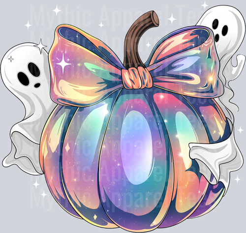 Iridescent 2 Ghost Pumpkin