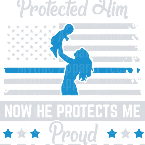Police Officer Blue Line Back The Blue Transfers