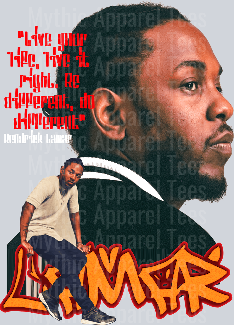 Kendrick Lamar DTF Pop Culture Transfers
