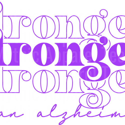 Alzheimer's Awareness DTF Transfer
