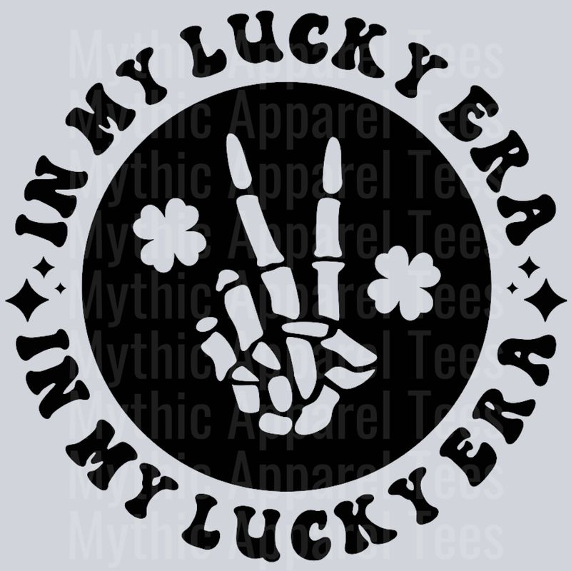 In My Lucky Era Pocket Design Wavy Retro Funny Designs St Patrick's Day