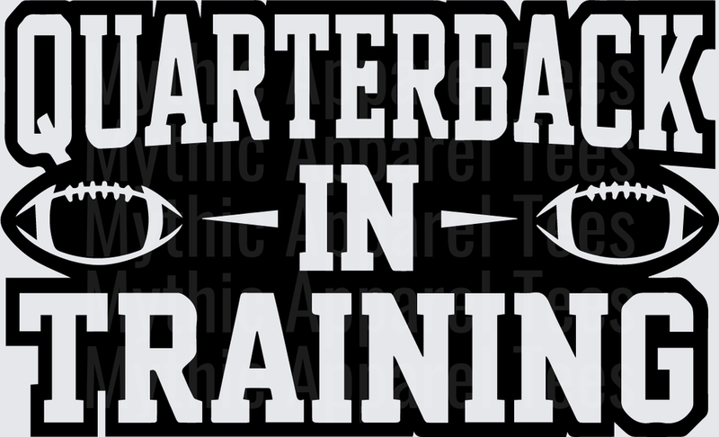 American Football Quarterback In Training Bold Graphic
