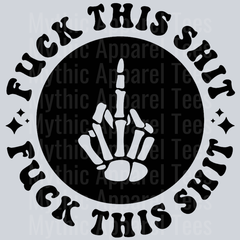 Fuck This Shit Pocket Design Wavey Retro Style Funny Shirt Design