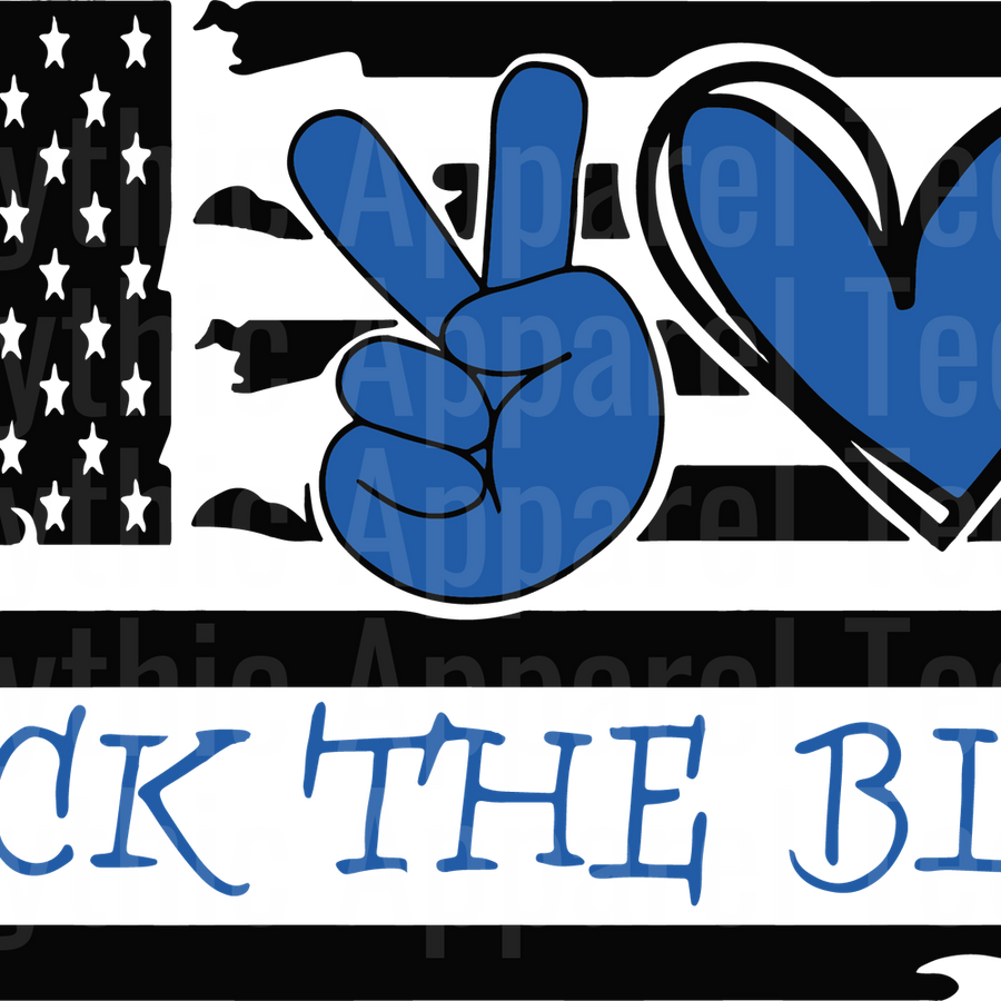 Police Officer Blue Line Back The Blue Transfers