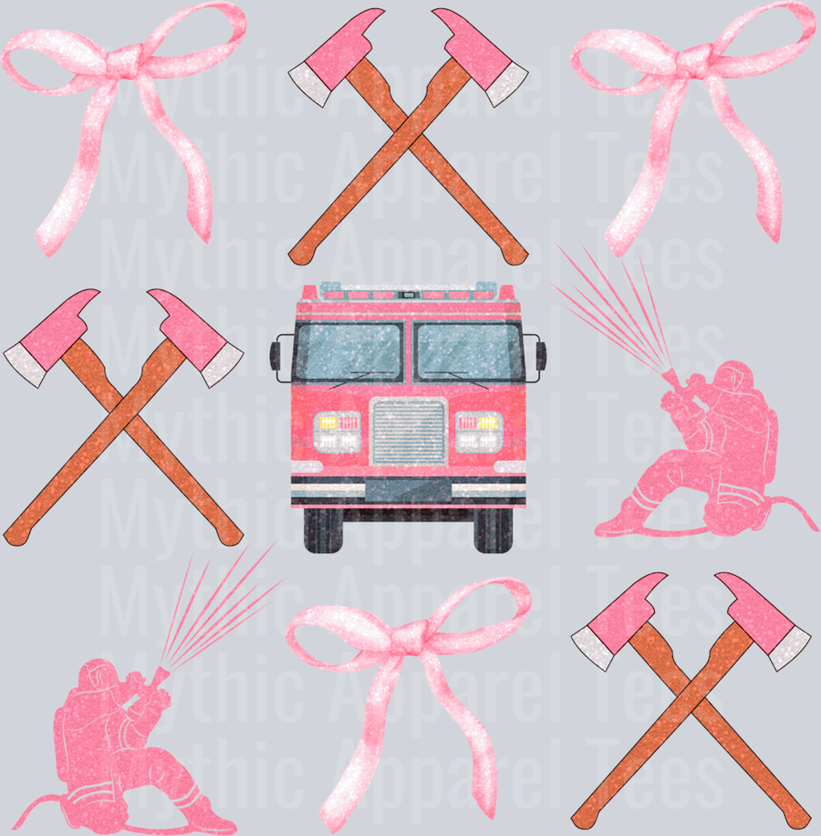 Fireman coquette DTF Firefighter Transfers