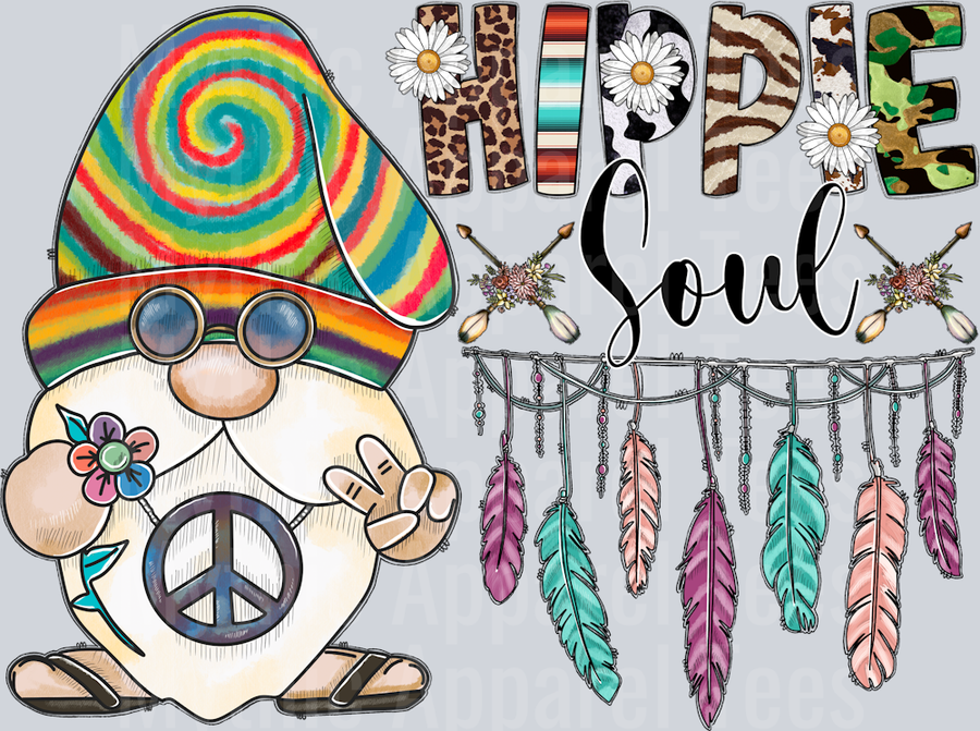 Hippie Soul Gnome Trance Feathers Western