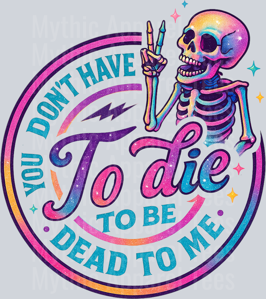 YOu dont have to die 1