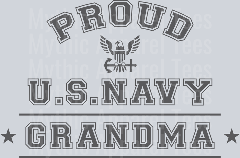 AZ1303 NAVY Proud US Navy Grandma