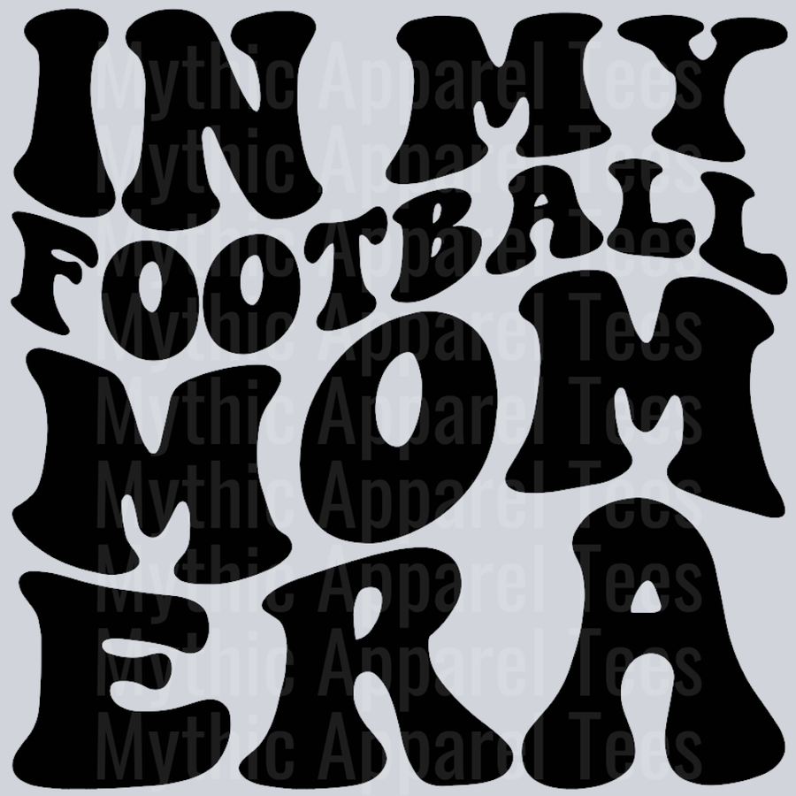 In My Football Mom Era Wavy Retro Funny Designs