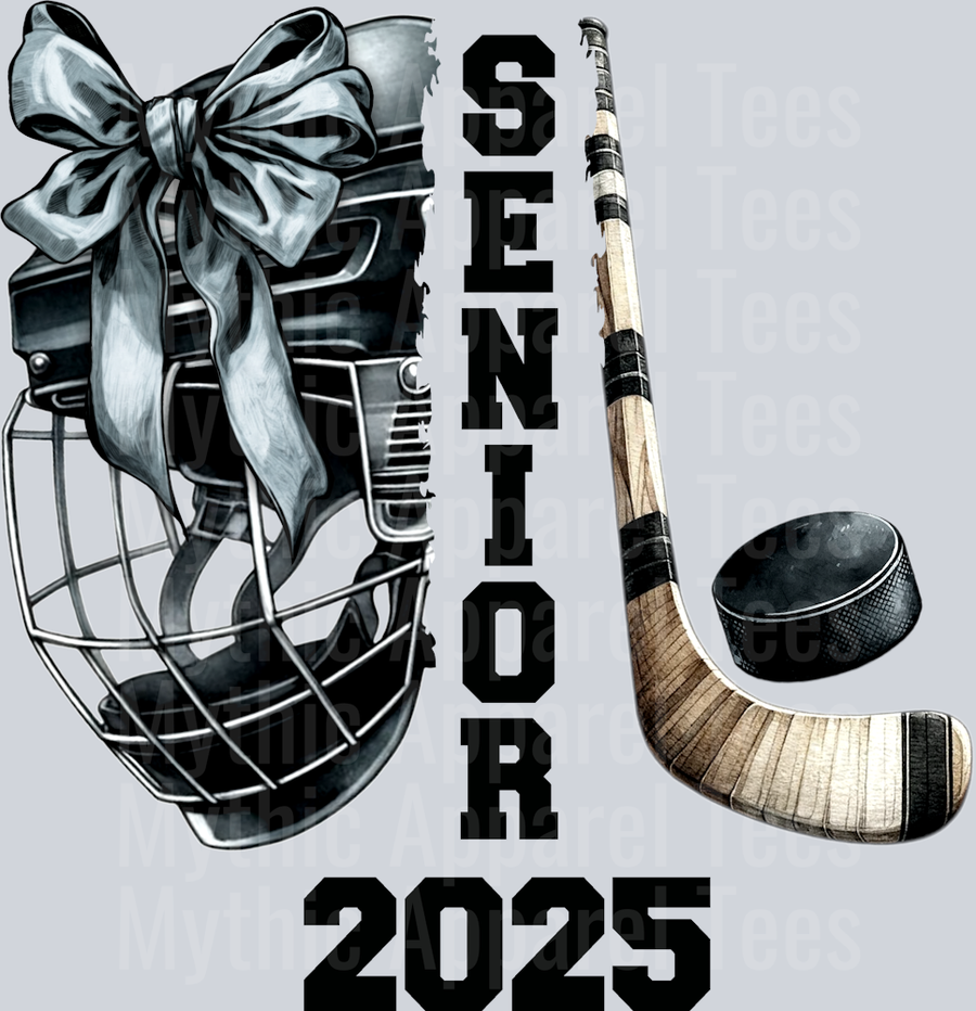 Hockey Senior with puck and stick cute DTF Sports Transfers