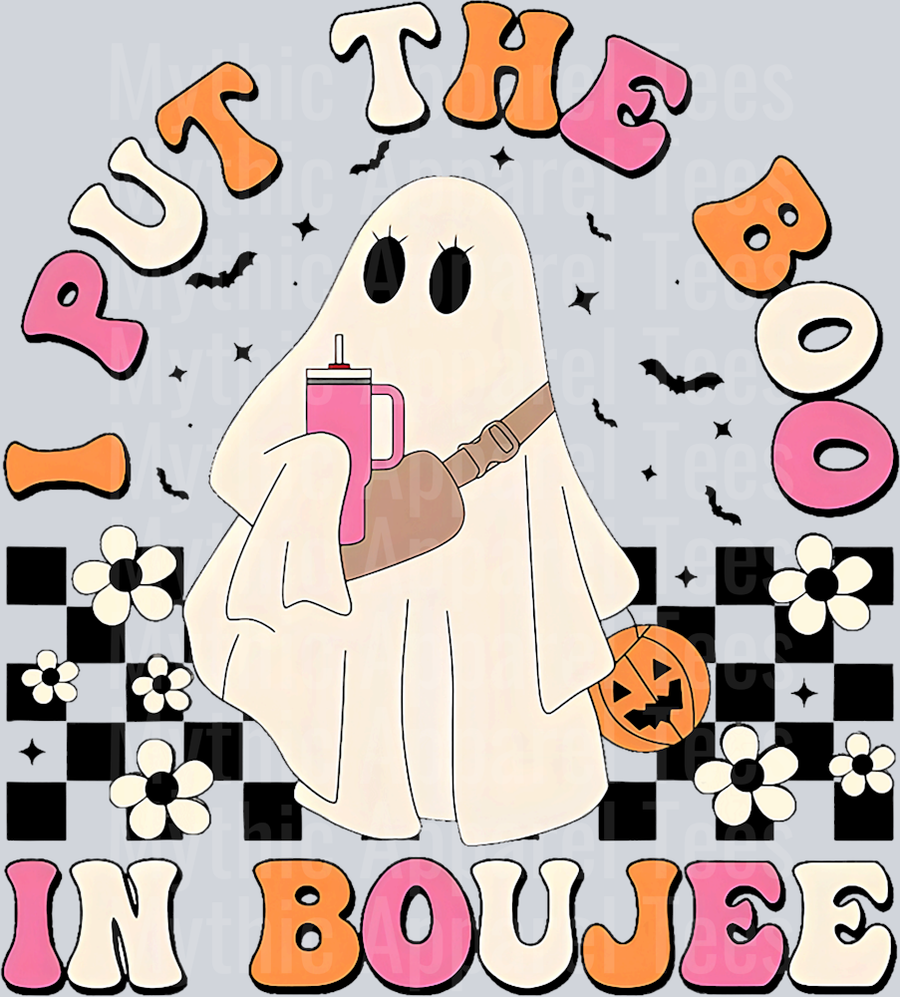 I Put Boo In Boujie Funny Halloween Costume Boujee Boo T-Shirt