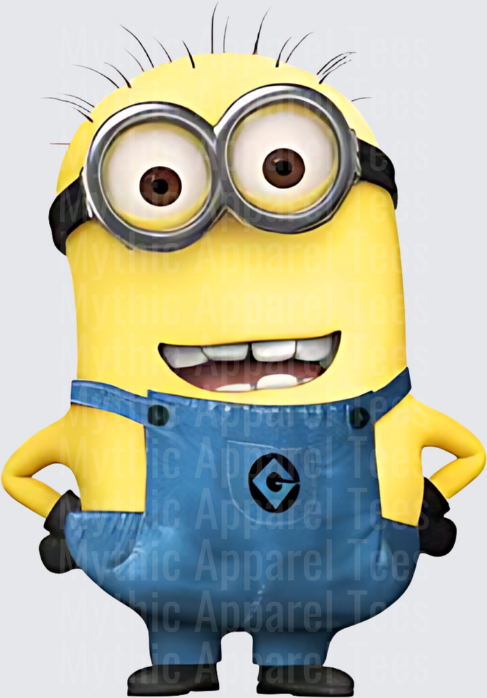 Minnions Dave Two-Eyed Grinning Minion in Blue Overalls