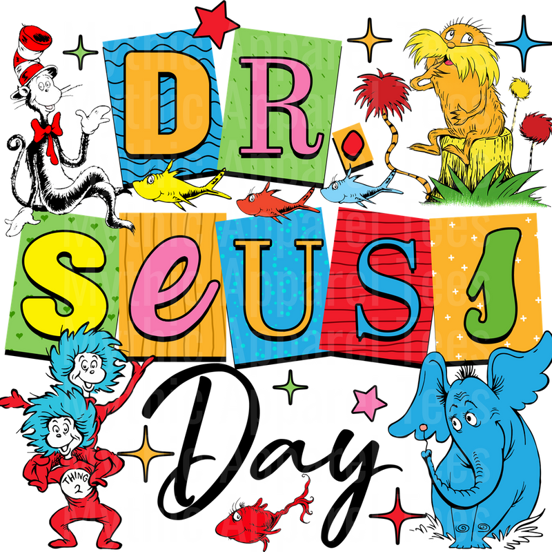 Dr Suess DTF Transfer