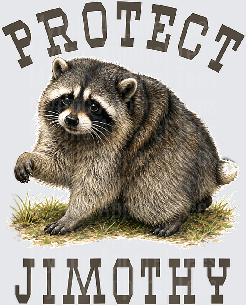 Jimothy Protect Jimothy Chubby Raccoon Collegiate Design