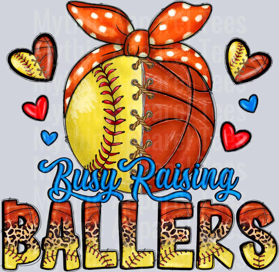 Busy Raising Ballers Softball And Basketball