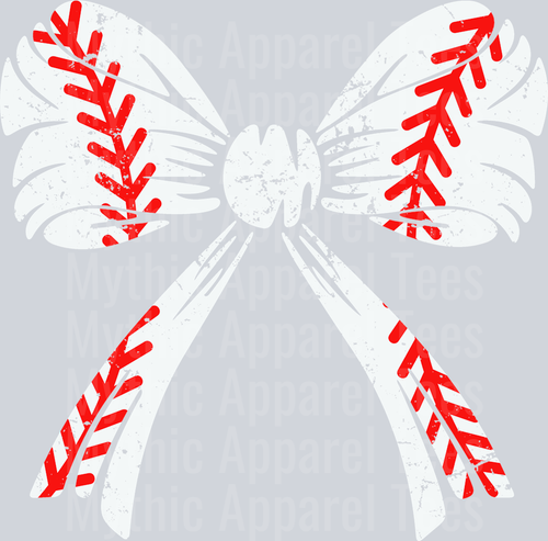 Baseball bow DTF Baseball Transfers