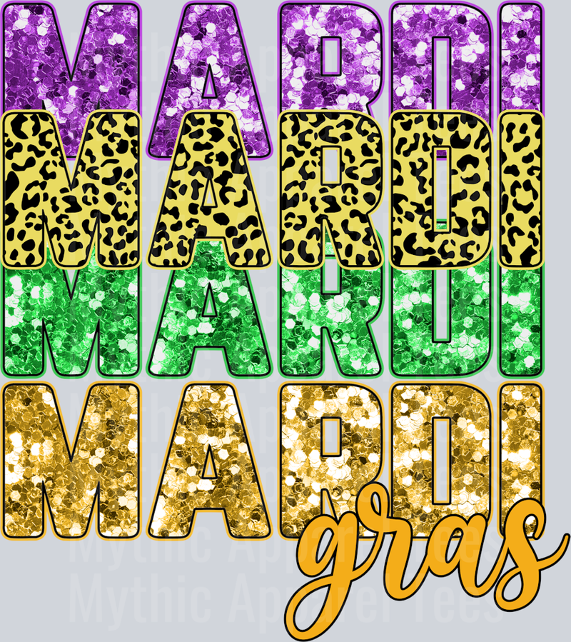 AZ721 Mardi Gras Rhinestone