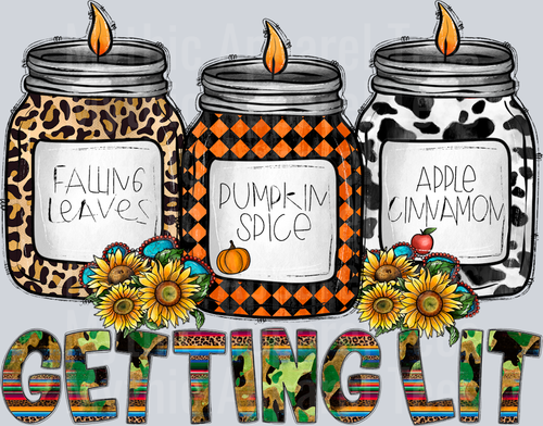 Getting Lit Pumpkin Spice Candles Fall Western