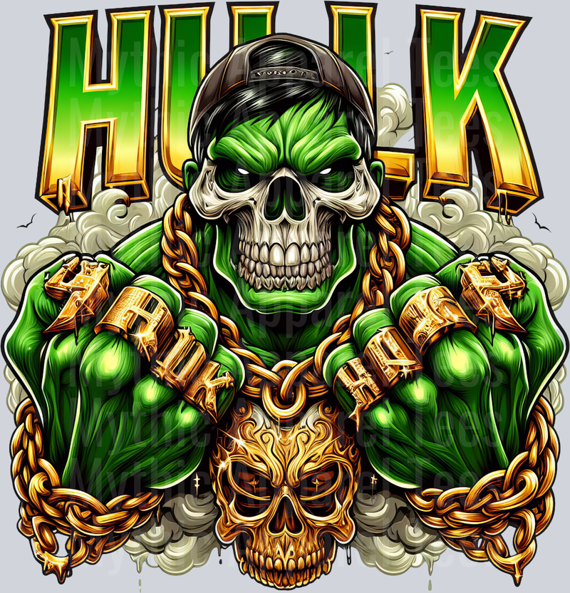 Hulk Skull DTF Superhero Transfers
