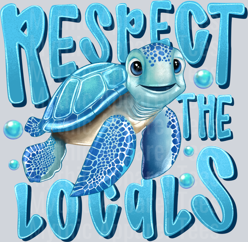 Respect The Locals Sea Turtle DTF Summer Transfers