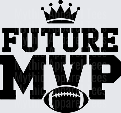 American Football Future MVP Crown Bold Sports Typography