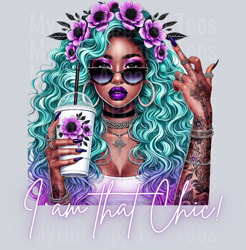 I'm that Chic! Purple Neon DTF Empowerment Transfers