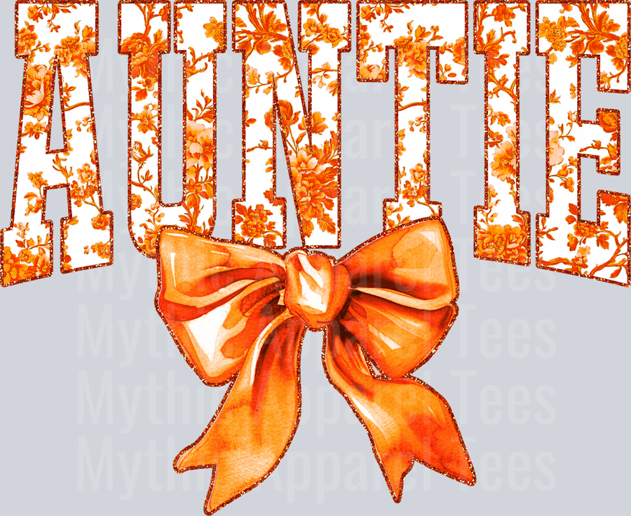 Orange Toile Auntie