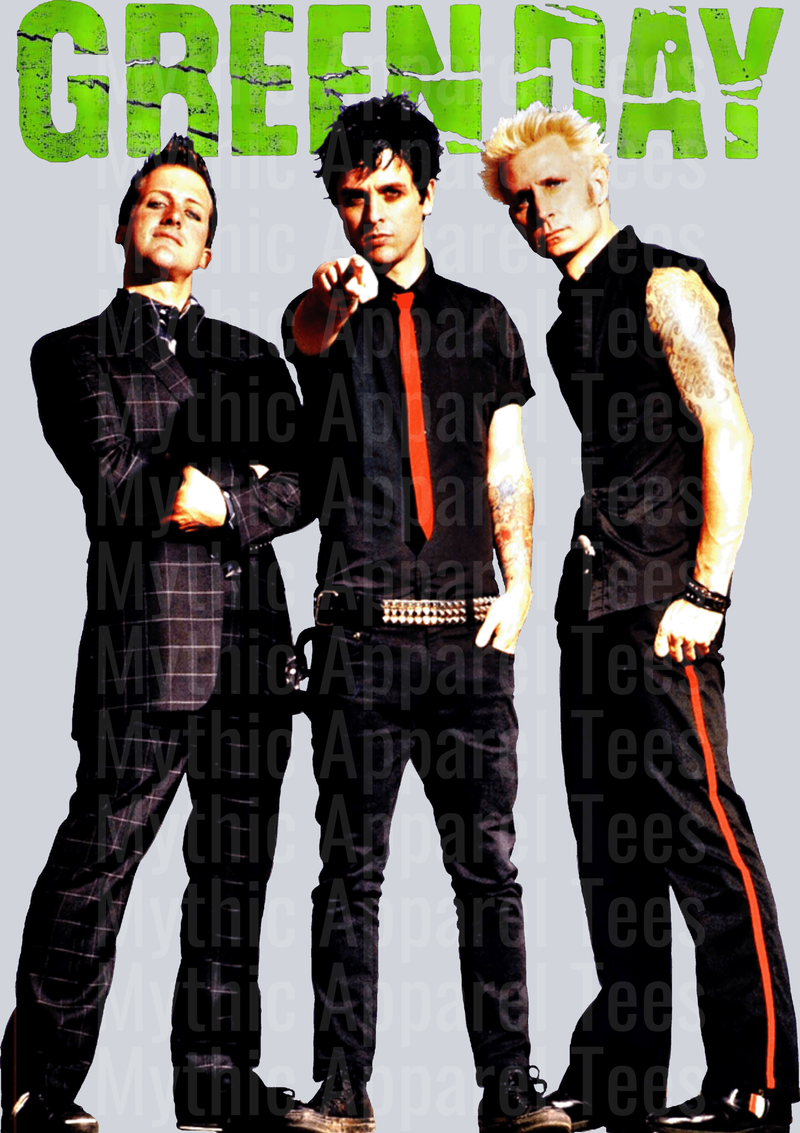 Green Day DTF Pop Culture Transfers