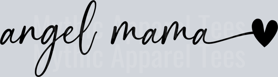 Angel Mama Black Child loss DTF Memorial Transfers
