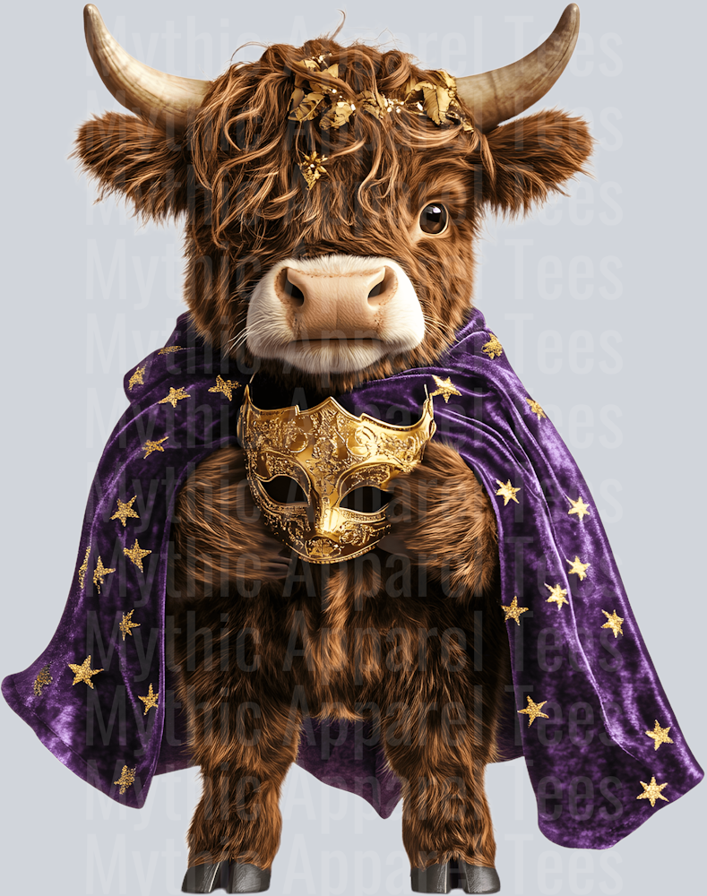 AZ819 Mardi Gras Highland Cow (16)