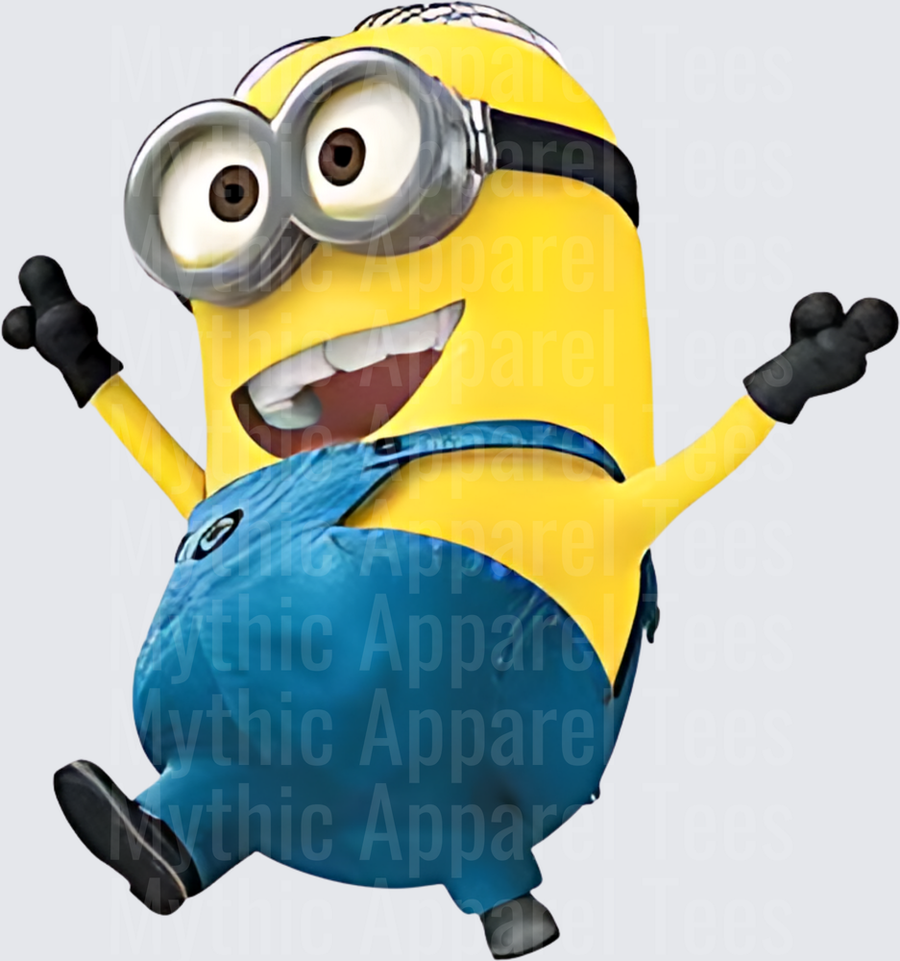 Minnions Kevin Jumping with Joy in Blue Overalls