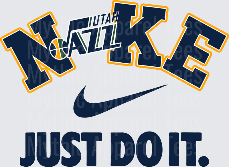 NIKE NBA Teams Utah Jazz Swoosh Just Do It Mashup Logo