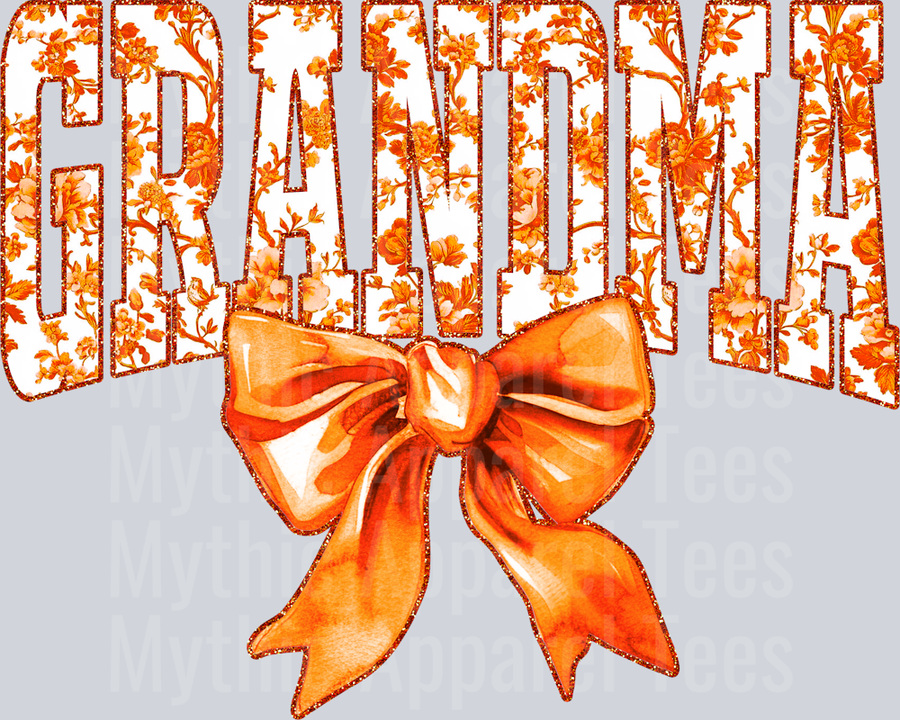 Orange Toile Grandma