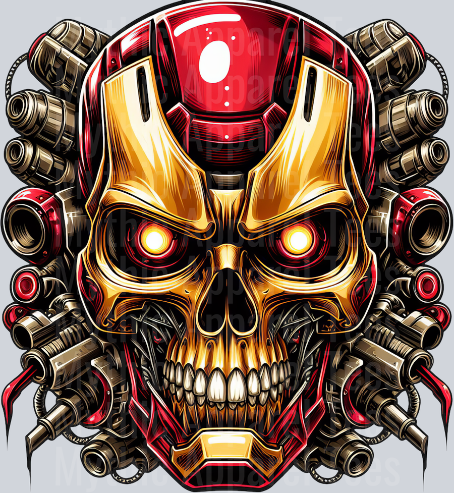 Ironman Skull DTF Superhero Transfers