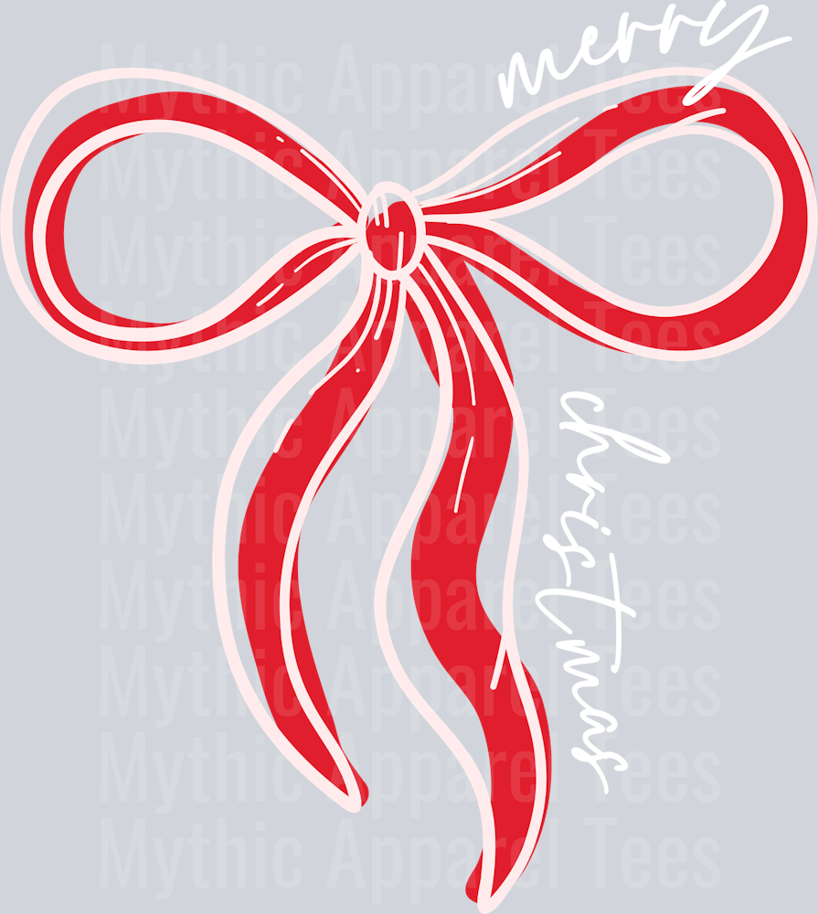 MERRYCHRISTMASBOWWHITE