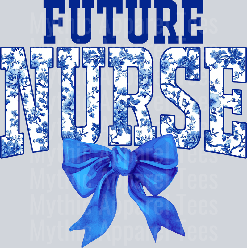 Blue Toile Future Nurse