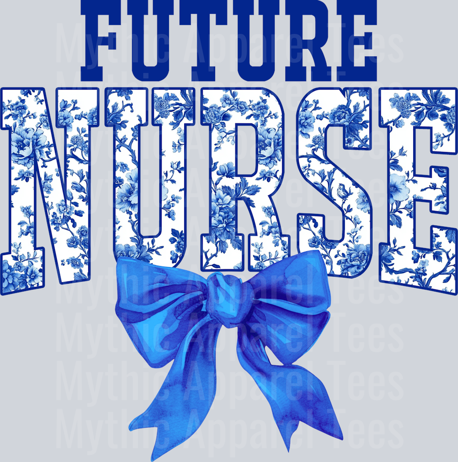 Blue Toile Future Nurse