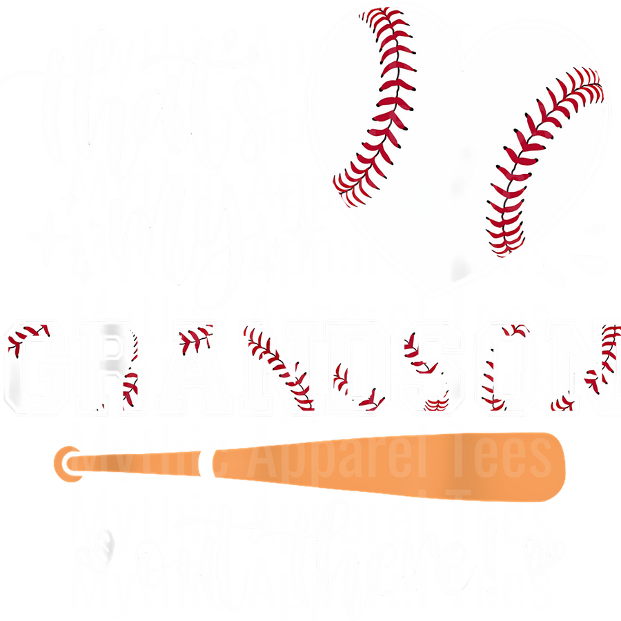 Grandma Grandpa Grandparents Baseball DTF Transfer