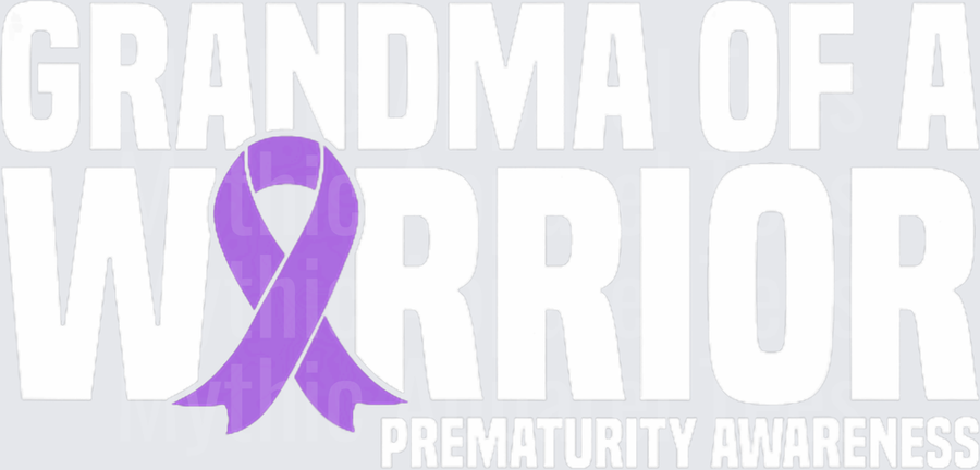 Premature Birth Awareness Gift Collection Grandma of a Warrior NICU Prematurity Awareness T-Shirt