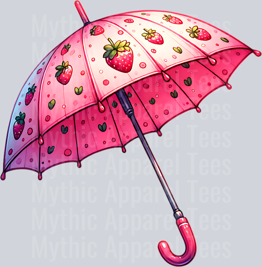 STRAWBERRY UMBRELLA CLIPART PNG