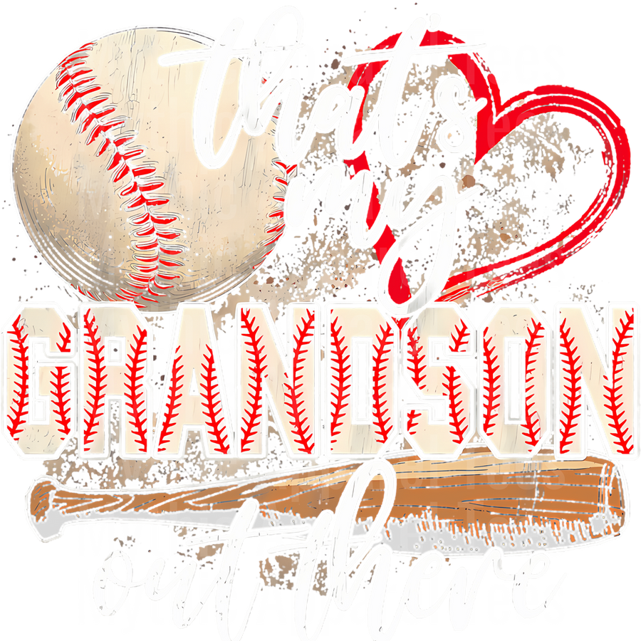 Grandma Grandpa Grandparents Baseball DTF Transfer