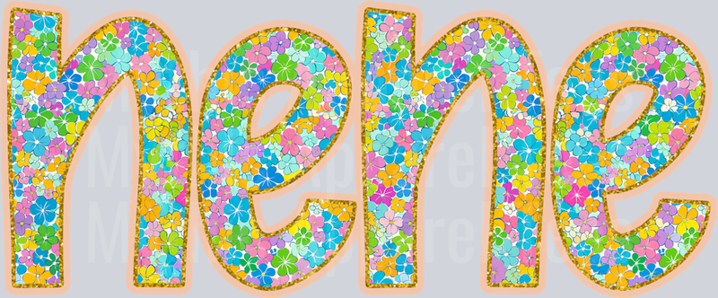 NeNe Small Floral Pattern DTF NeNe Transfers