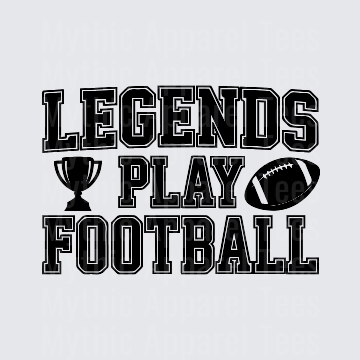 American Football Legends Play Football Bold Varsity Graphic