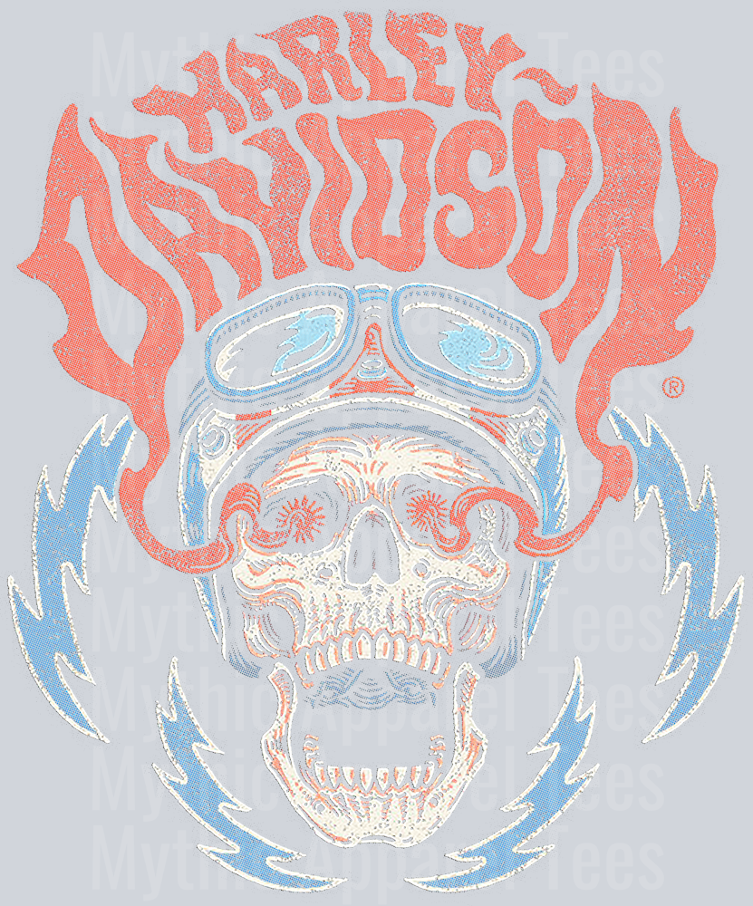 Harley 17 Halftone (for Black Shirts)